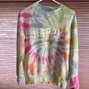 Happy Tie-Dye Women's Sweater